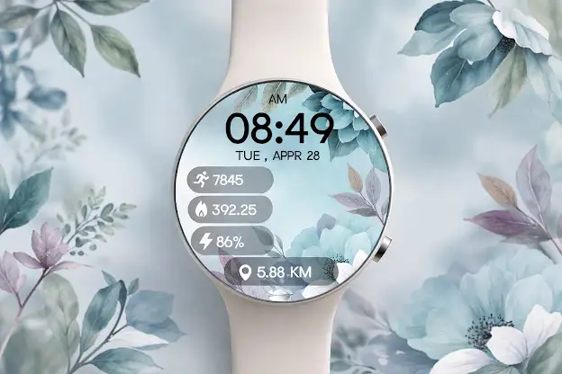 Floral Minimal WatchFace screenshot 2
