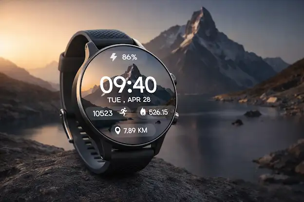 Mountain Glow DigitalWatchFace screenshot 1