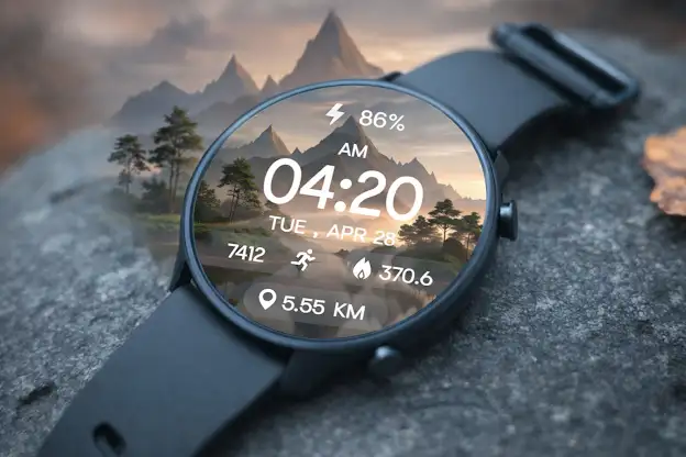 Mountain Glow DigitalWatchFace screenshot 2