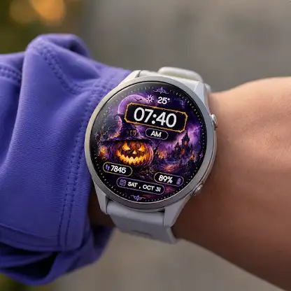 Pumpkin Castle Watch Face screenshot 8