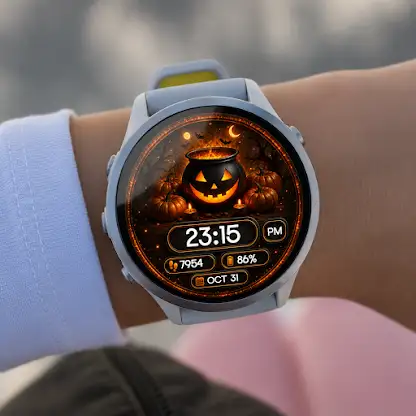 Pumpkin Cauldron Watch Face screenshot 7