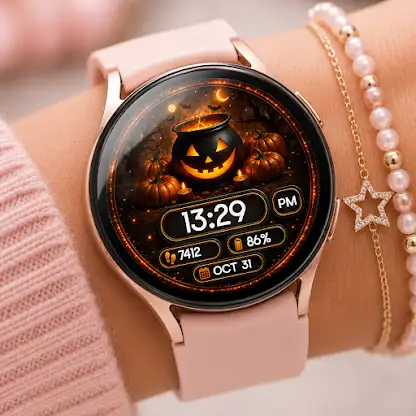 Pumpkin Cauldron Watch Face screenshot 4