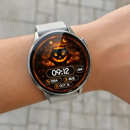 Pumpkin Cauldron Watch Face screenshot 3