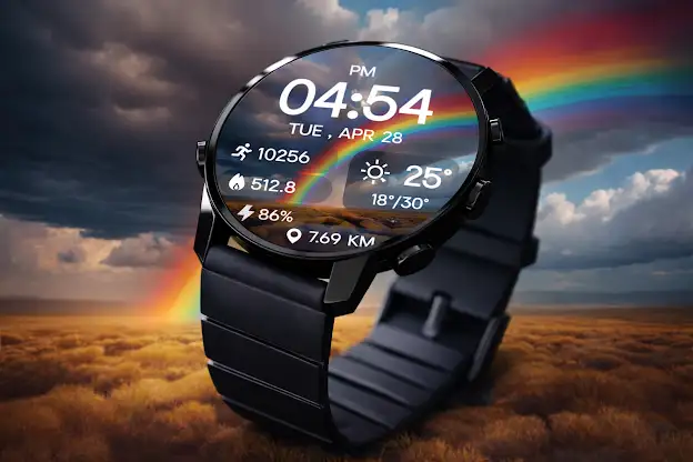 Rainbow Weather Watch Face screenshot 6