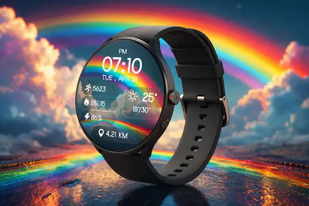 Rainbow Weather Watch Face screenshot 8