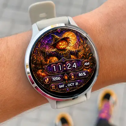 Scarecrow Pumpkin Watch Face screenshot 6