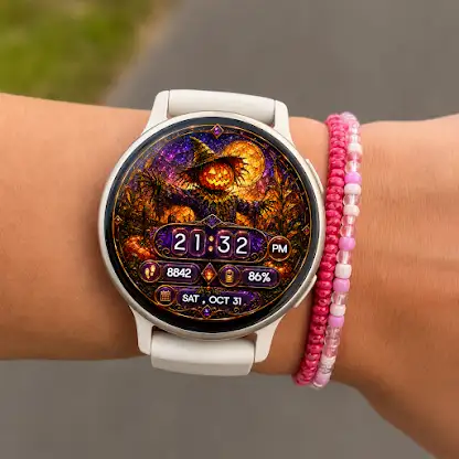Scarecrow Pumpkin Watch Face screenshot 4