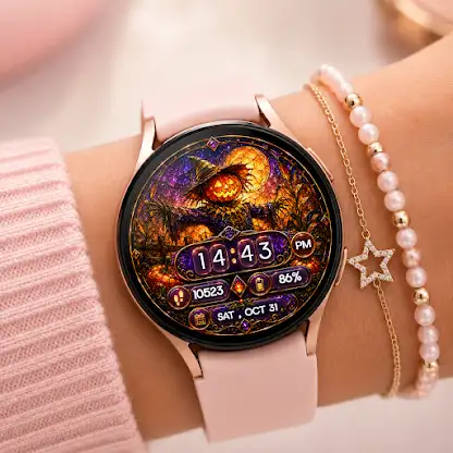 Scarecrow Pumpkin Watch Face screenshot 5