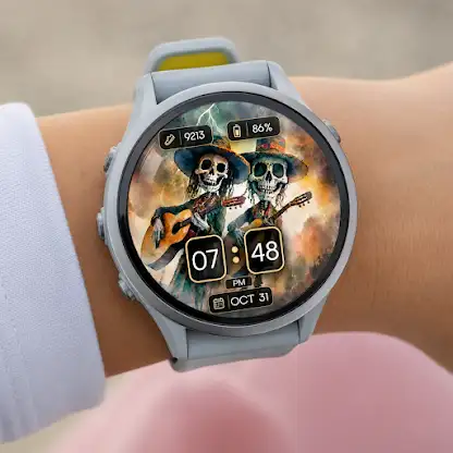 Skeleton Guitar WatchFace screenshot 7