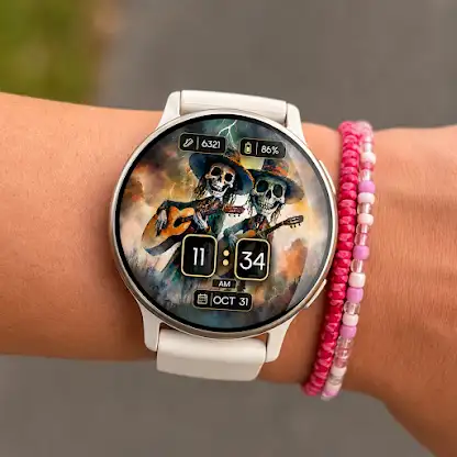 Skeleton Guitar WatchFace screenshot 3