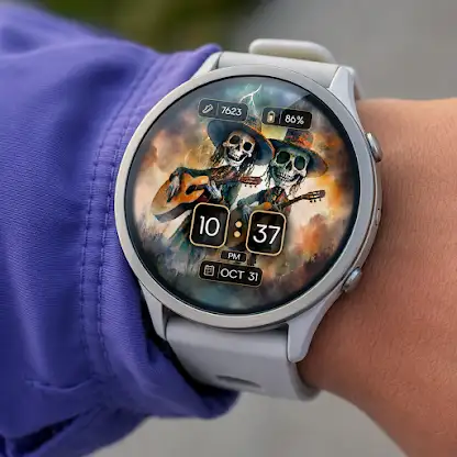 Skeleton Guitar WatchFace screenshot 8