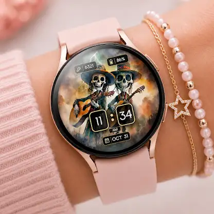 Skeleton Guitar WatchFace screenshot 1