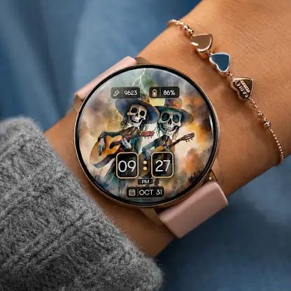 Skeleton Guitar WatchFace screenshot 2