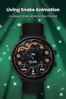 Snake Gear Animated Watch Face screenshot 7