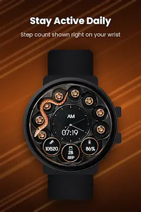 Snake Gear Animated Watch Face screenshot 6