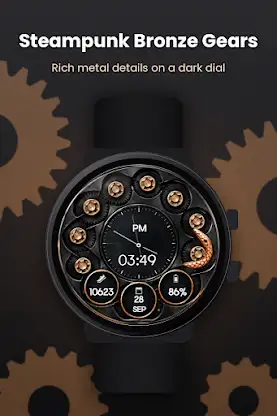 Snake Gear Animated Watch Face screenshot 5