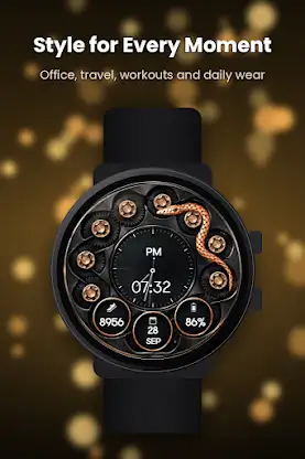 Snake Gear Animated Watch Face screenshot 4
