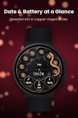Snake Gear Animated Watch Face screenshot 3