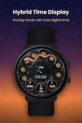 Snake Gear Animated Watch Face screenshot 2