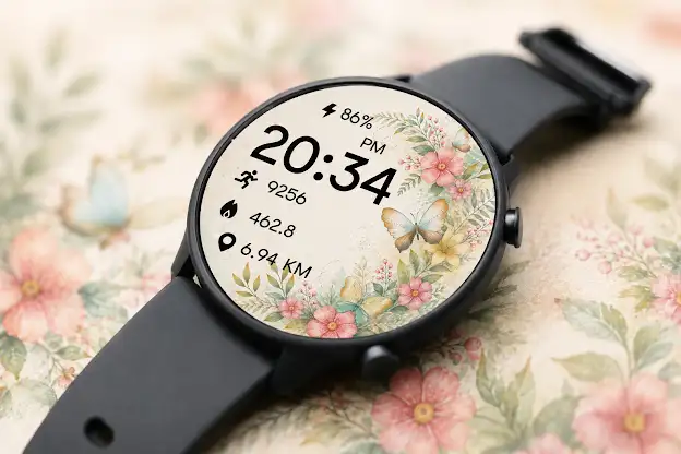 Spring Flora Wear OS screenshot 1