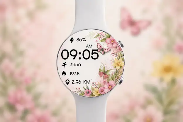 Spring Flora Wear OS screenshot 4
