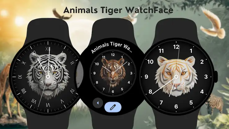 Animals Tiger WatchFace screenshot 4