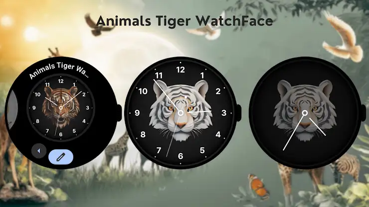 Animals Tiger WatchFace screenshot 3