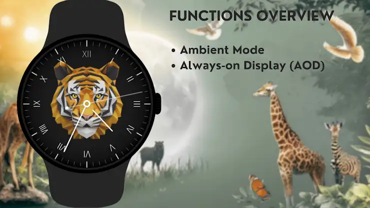 Animals Tiger WatchFace screenshot 5