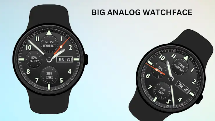Big Analog WatchFace screenshot 2