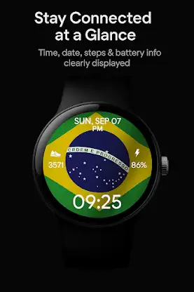 Brazil Independence WatchFace screenshot 6