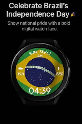 Brazil Independence WatchFace screenshot 1