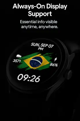 Brazil Independence WatchFace screenshot 3