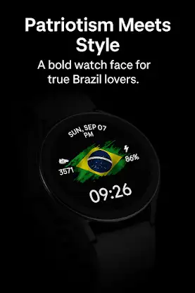 Brazil Independence WatchFace screenshot 5
