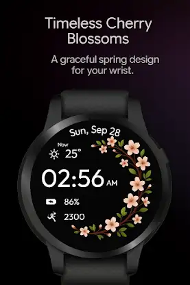 Cherry Blossom WatchFace screenshot 4