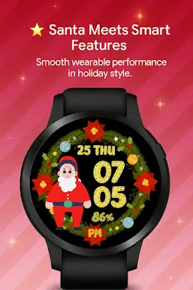 Christmas Santa WatchFace screenshot 3