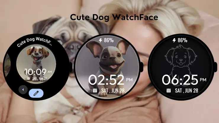 Cute Dog WatchFace screenshot 3