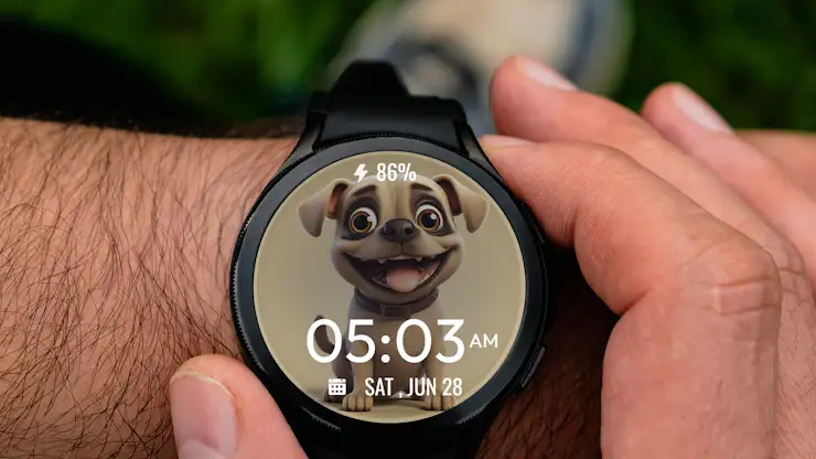 Cute Dog WatchFace screenshot 1