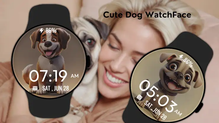 Cute Dog WatchFace screenshot 2