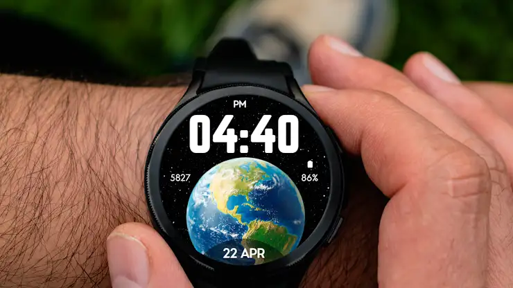 EarthSpace Digital Watch Face screenshot 1