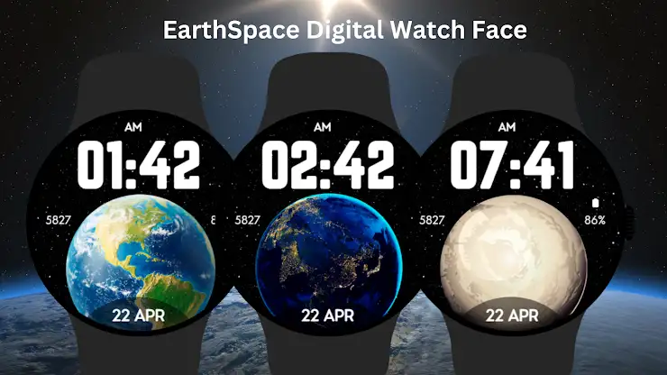 EarthSpace Digital Watch Face screenshot 7