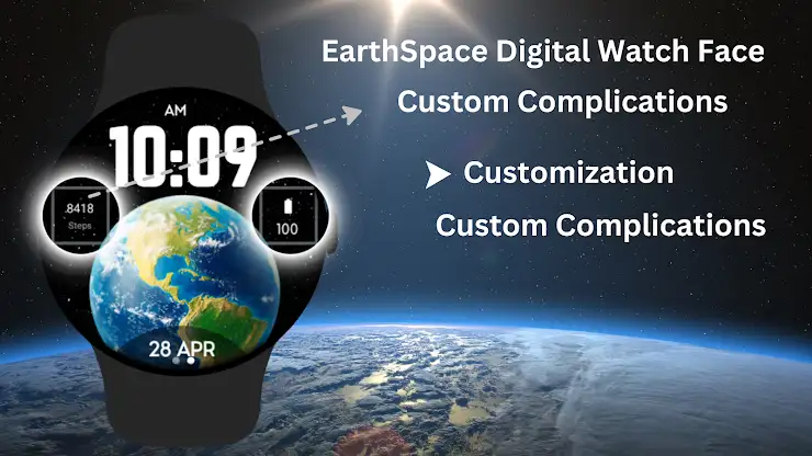 EarthSpace Digital Watch Face screenshot 4