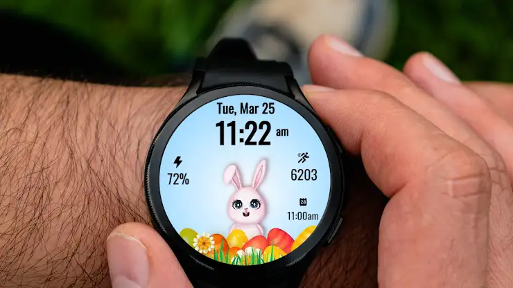 Easter Bunny Time Watch Face screenshot 1
