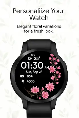 Elegant Floral WatchFace screenshot 6