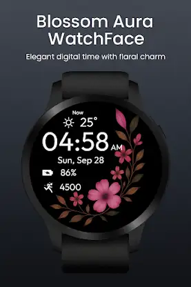 Elegant Floral WatchFace screenshot 1