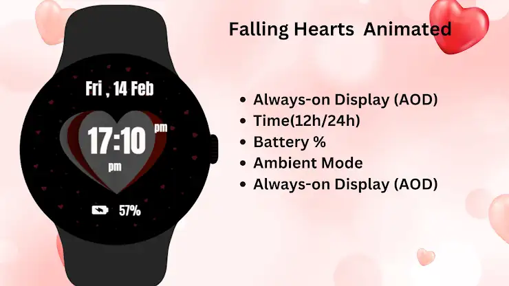 Falling Hearts Animated screenshot 8