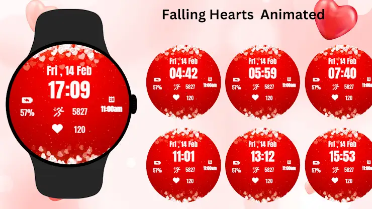 Falling Hearts Animated screenshot 6