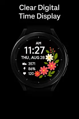 Floral Bliss Watch Face screenshot 7
