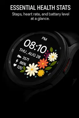 Floral Bliss Watch Face screenshot 4