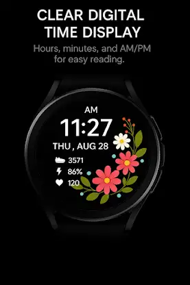Floral Bliss Watch Face screenshot 3