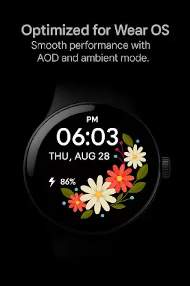 Floral Bliss Watch Face screenshot 8